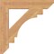 Ekena Millwork Merced Slat Smooth Bracket, Western Red Cedar, 3 1/2"W x 22"D x 22"H BKT04X22X22MRC06SWR - alternate 3